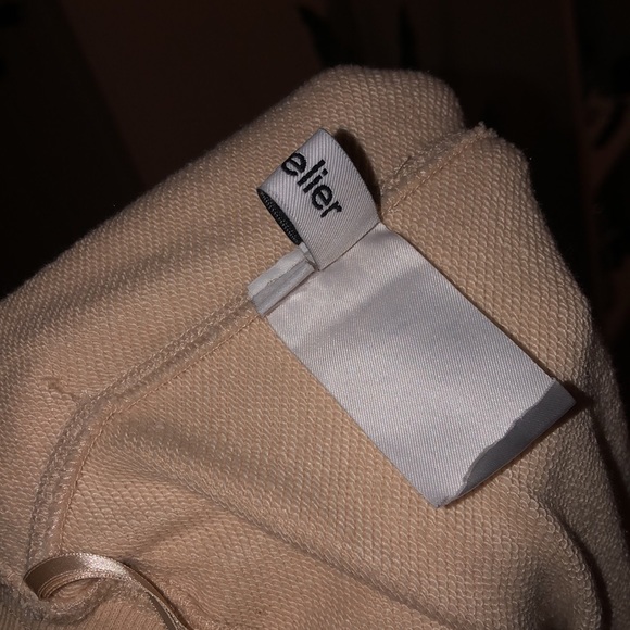 Lattelier Tan High-Waisted Drawstring Pipe-Shaped Jogger Size Medium Brand New - Picture 15 of 16